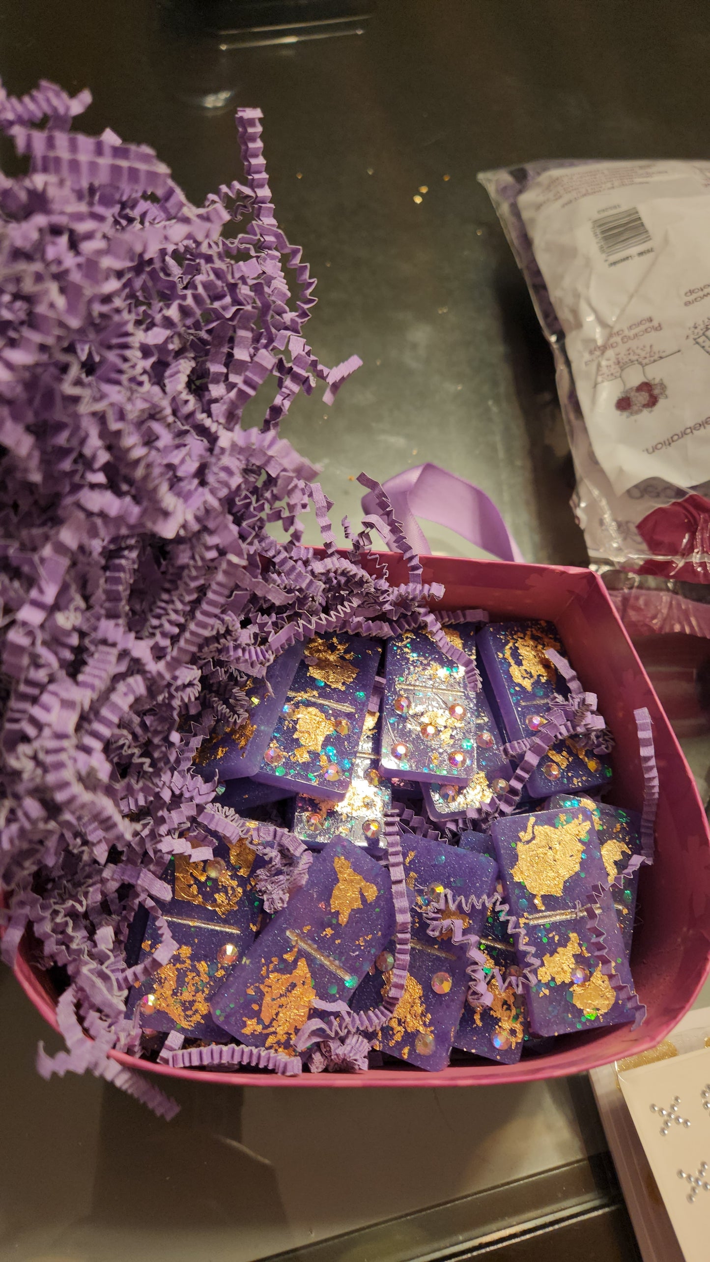 Hand Poured Resin Dominoes Set