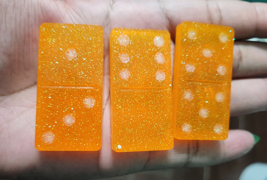 Hand Poured Resin Dominoes Set